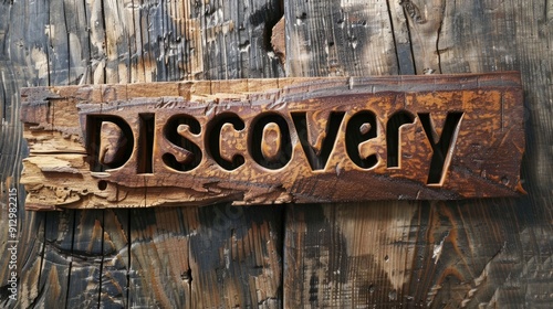 Rustic Leather Innovation and breakthrough concept art poster.