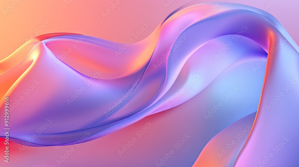 3D abstract fluid geometry with a smooth gradient background. Versatile design element for various purposes. 3D abstract fluid geometry with a smooth gradient background. Versatile design element for various purposes.