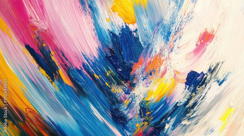 Abstract background with dynamic brush strokes and vivid colors, capturing a sense of movement and artistic energy Abstract background with dynamic brush strokes and vivid colors, capturing a sense of movement and artistic energy