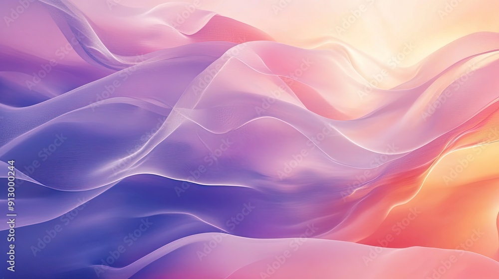 Fototapeta premium Abstract background with fluid, gradient transitions and delicate textures, evoking a sense of calm and tranquility