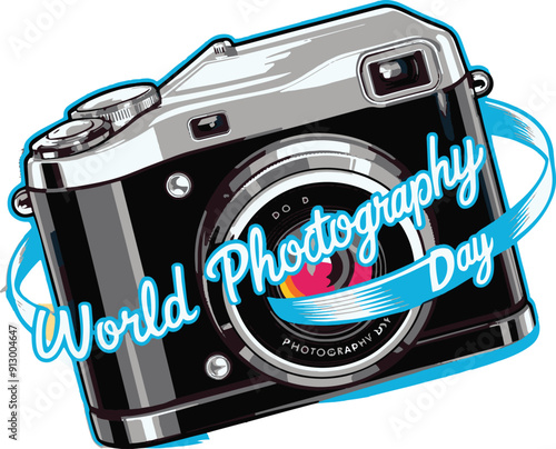 World Photography Day Vector Art & Illustration