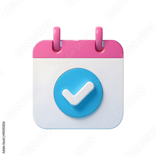 3D rendering Calendar Icon Illustration, PNG clipart.