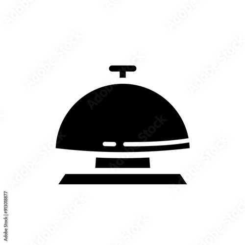 hotel bell simple vector icon