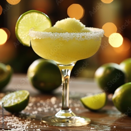 Frozen Margarita Lime and Salt Rim Perfection photo