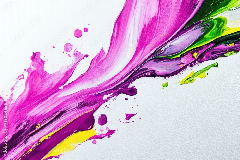 vibrant acrylic colors splashing on canvas vibrant acrylic colors splashing on canvas