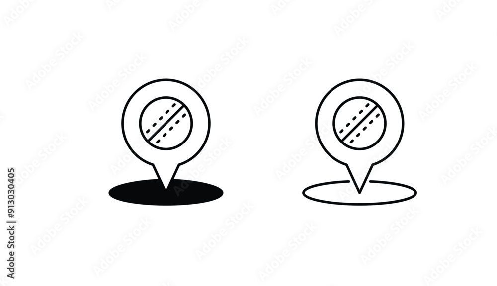 Location icon design with white background stock illustration Location icon design with white background stock illustration