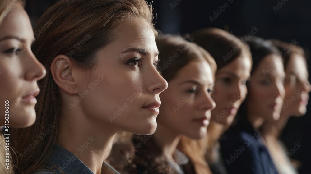 Group of Women Standing Together Group of Women Standing Together