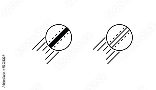 Fast Ball Shot icon design with white background stock illustration