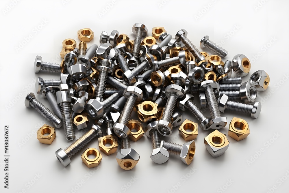 Metal bolts and nuts in a row background. Chromed screw bolts and nuts isolated. Steel bolts and nuts pattern. Set of Nuts and bolts. Tools for work. Black and white
Metal bolts and nuts in a row background. Chromed screw bolts and nuts isolated. Steel bolts and nuts pattern. Set of Nuts and bolts. Tools for work. Black and white