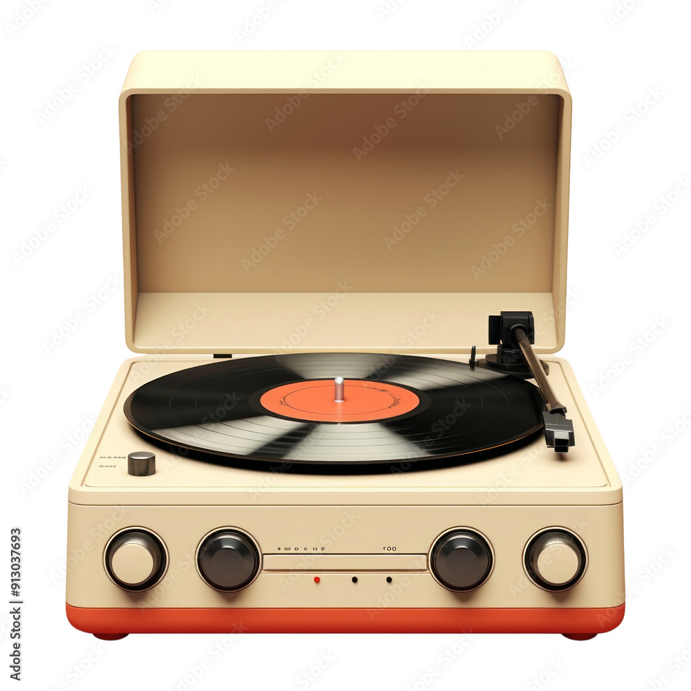 Fototapeta premium PNG Electronics record gramophone technology.