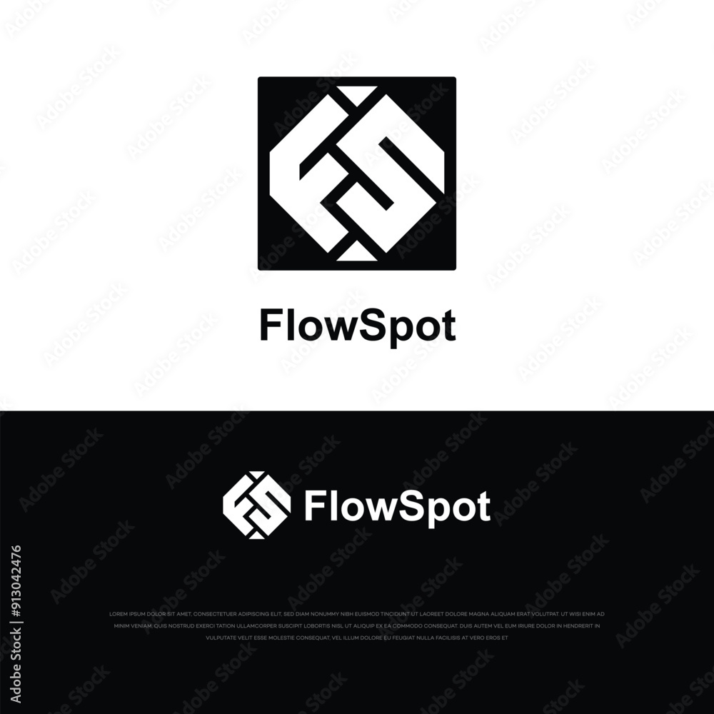FC square creative letter logo design vector FC square creative letter logo design vector