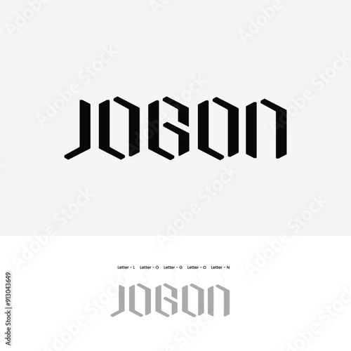 LOGON word for logo design concept
