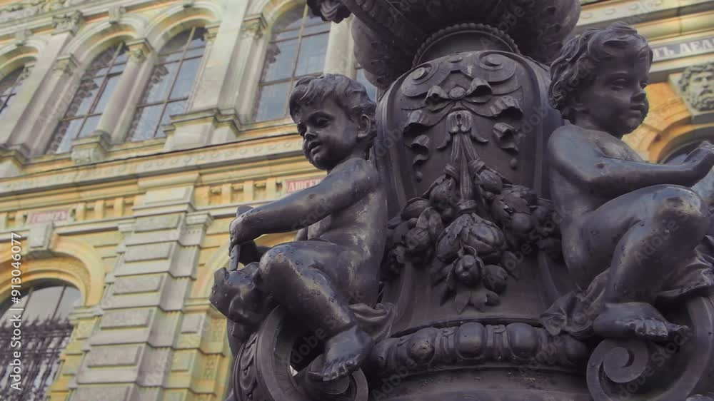 Beautiful crowded streets with people in the center of St. Petersburg, the summer tourist season. Saint Petersburg, Russia - 28 June 2024 Beautiful crowded streets with people in the center of St. Petersburg, the summer tourist season. Saint Petersburg, Russia - 28 June 2024