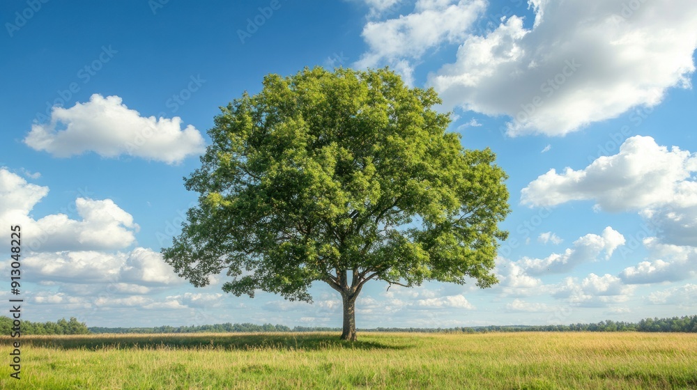 Lone Tree in a Vast Field Lone Tree in a Vast Field