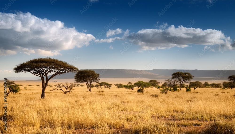 savannah natural landscape, AI generated savannah natural landscape, AI generated