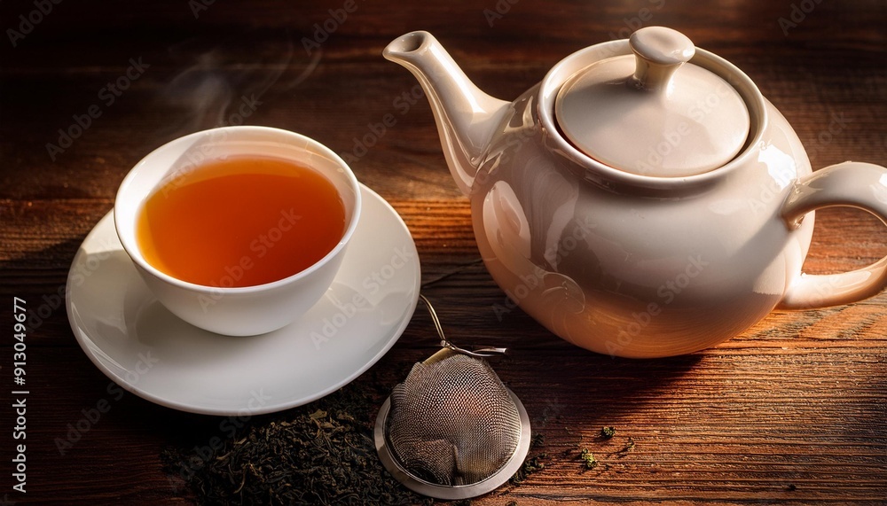 tea cup and teapot, AI generated tea cup and teapot, AI generated