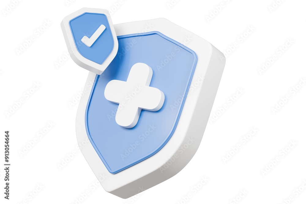 © Theeraphat - 3d Shield with a cross icon symbol on isolated purple background. Protection of health from diseases. Healthcare security insurance medical concept. 3d Minimal insurance blue shield icon. 3d render. © Theeraphat - 3d Shield with a cross icon symbol on isolated purple background. Protection of health from diseases. Healthcare security insurance medical concept. 3d Minimal insurance blue shield icon. 3d render.