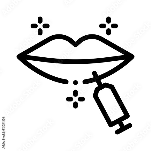 lips line icon