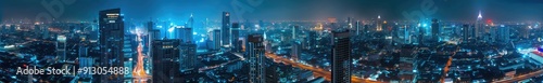 Nighttime View of the Bangkok Skyline