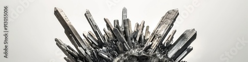 Stibnite also known as antimonite is a sulfide mineral represented by the chemical formula Sb2S3 It exhibits a soft grey appearance and forms crystals within an orthorhombic space group photo