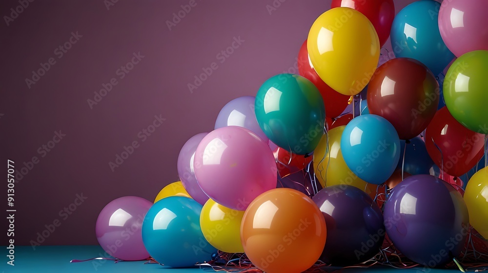 colorful balloons isolated on white colorful balloons isolated on white