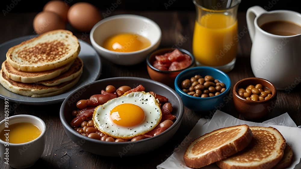 fried eggs and bacon fried eggs and bacon