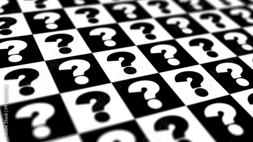 Question mark black and white  |4k