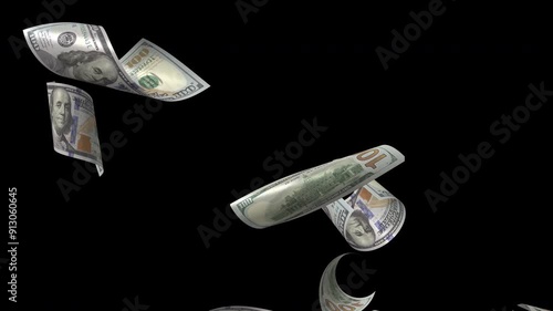 Money falling | 4k Alpha