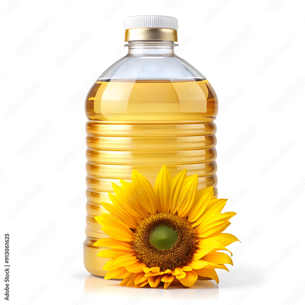 sunflower oil bottle with sunflower sunflower oil bottle with sunflower