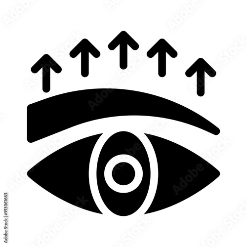 eyebrow glyph icon