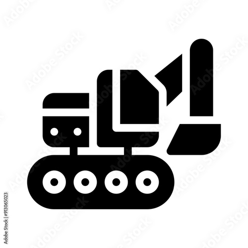 machinery glyph icon
