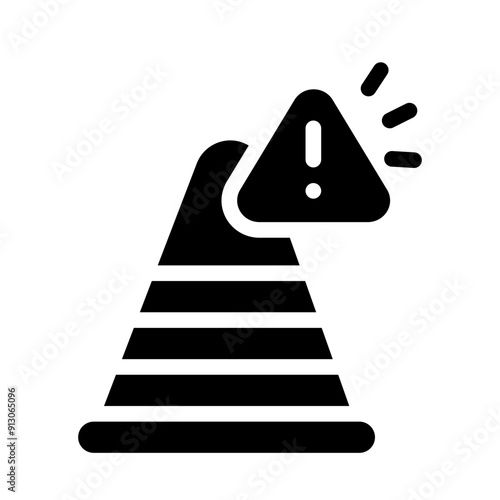 warning glyph icon