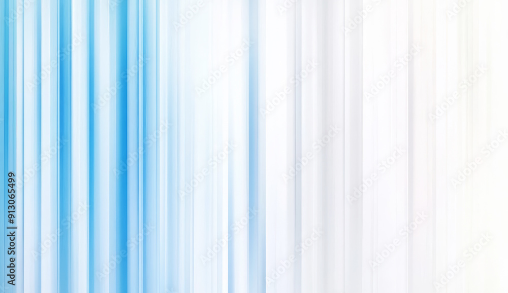 Abstract background with vertical blue and white stripes, blurred gradient effect Abstract background with vertical blue and white stripes, blurred gradient effect