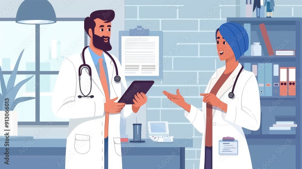 Medical Consultation in a Modern Hospital Medical Consultation in a Modern Hospital
