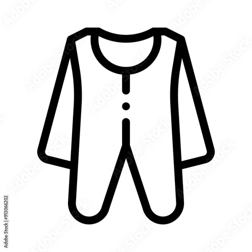 pajamas line icon