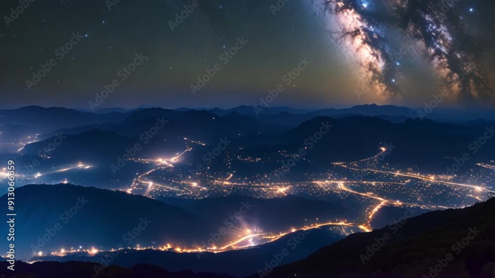 mountains under the Milky Way Galaxy mountains under the Milky Way Galaxy