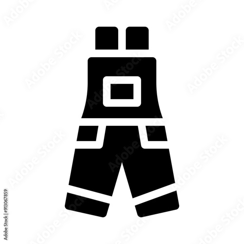 overalls glyph icon