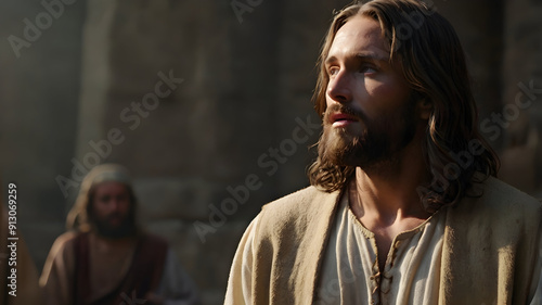 Divine Portrait of Jesus with Realistic and Ethereal Quality