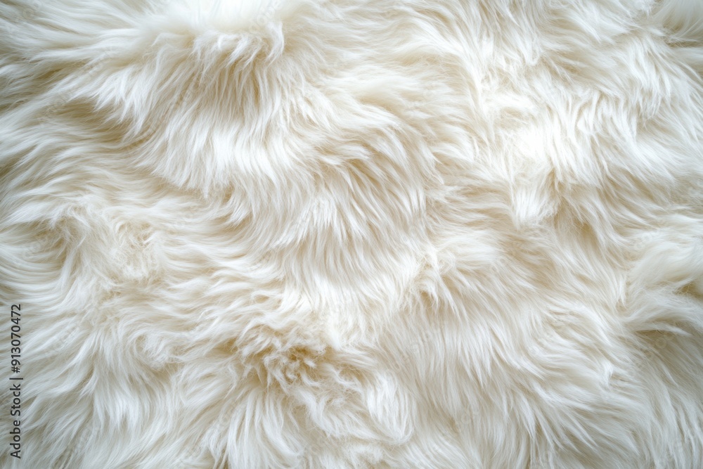 Plush white faux fur texture for cozy background Plush white faux fur texture for cozy background