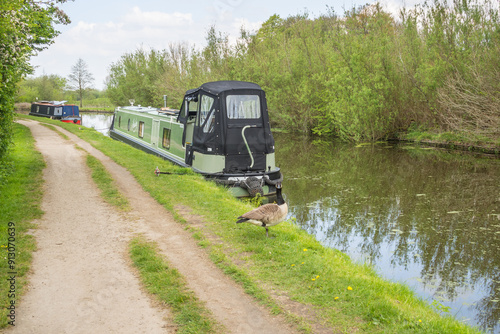 Leeds Liverpool canal near to Haigh Hall in Wigan photo