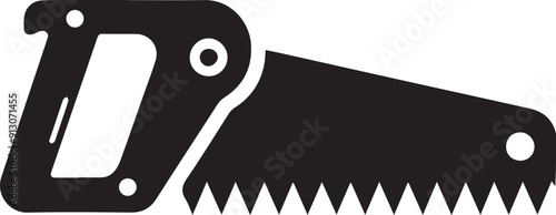 hand saw vector silhouette illustration