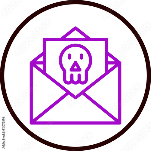 Blackmail Vector Line Purple Circle Black