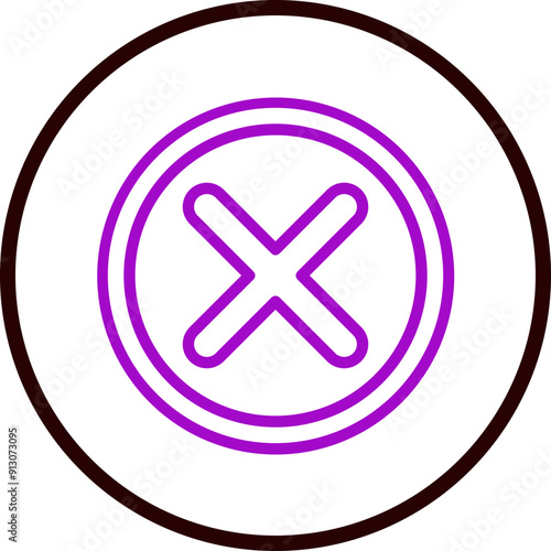 Rejection Vector Line Purple Circle Black