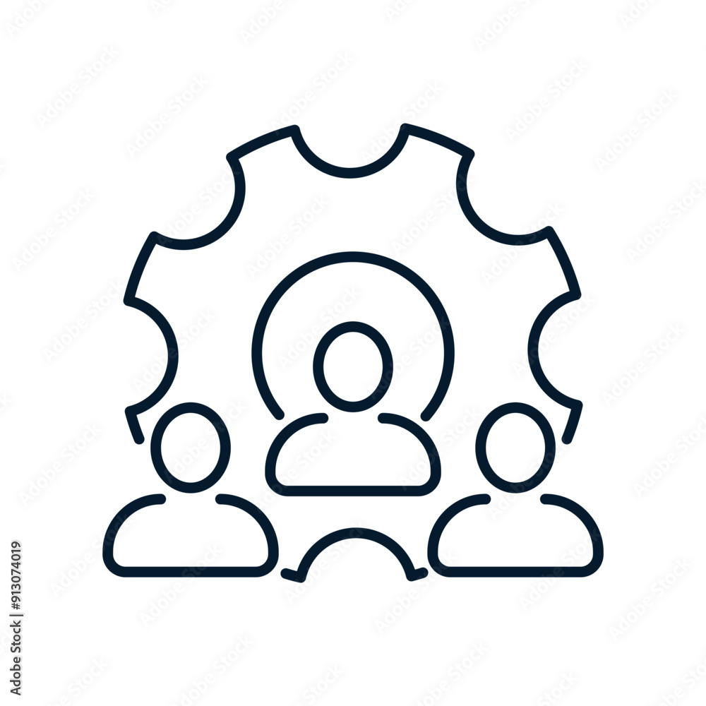Leader concept, technical team, support service. Vector icon isolated on white background. Leader concept, technical team, support service. Vector icon isolated on white background.