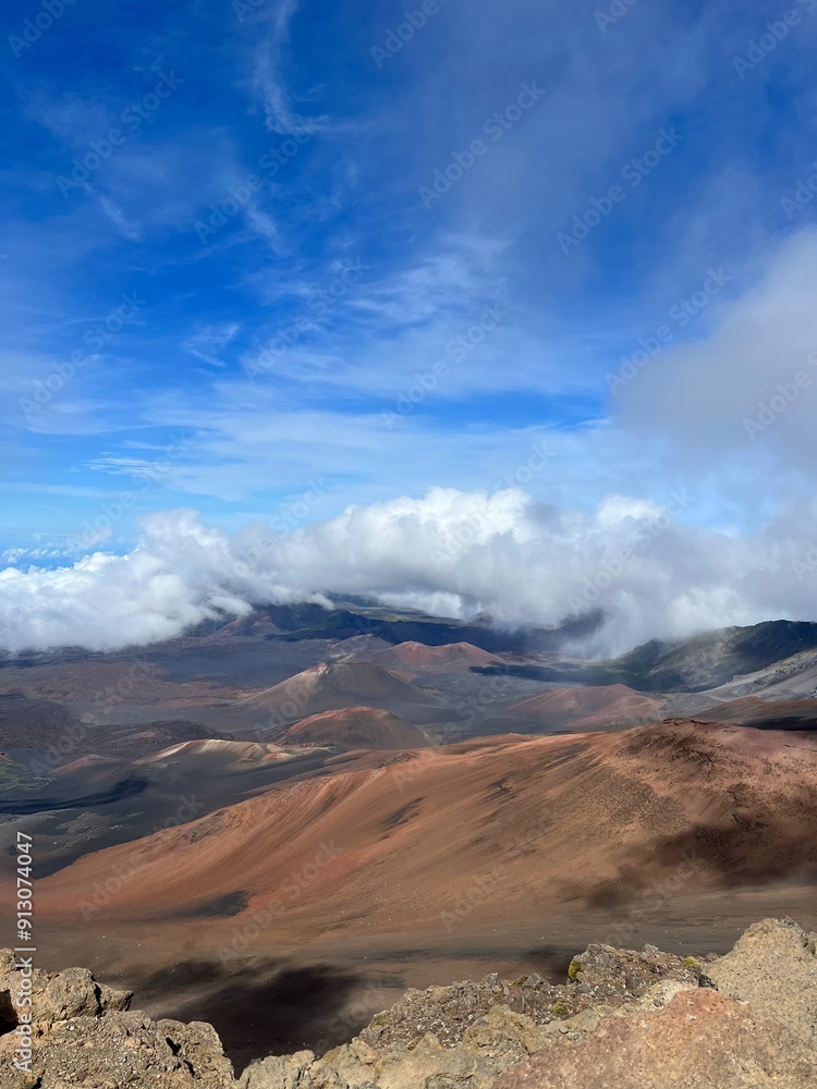 Naklejka premium landscape with sky hawaii