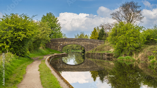 Bridge 62 on the Leeds liverpool Canal near to Haigh Hall in Wigan photo