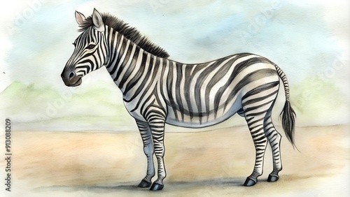 zebra in the wild