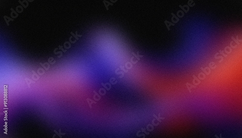 Roxo vermelho azul laranja amarelo rosa dinâmico onda fundo preto granulado gradiente banner design abstrato pôster capa cabeçalho