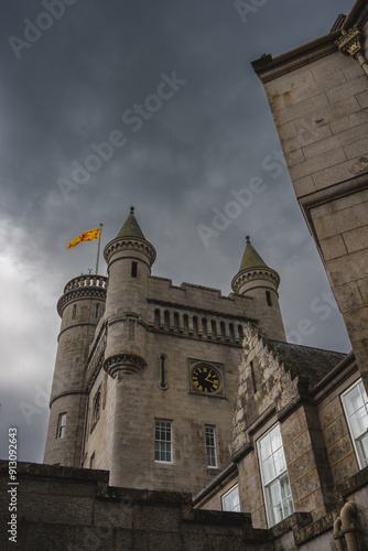 Balmoral castle, Scotland, United Kingdom. Hoghlands. British Royal family summer residence. photo