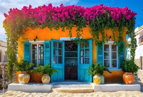 traditional  mediterranean house photo